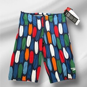 Speedo Boys Surfboard Print Jammers, NWT